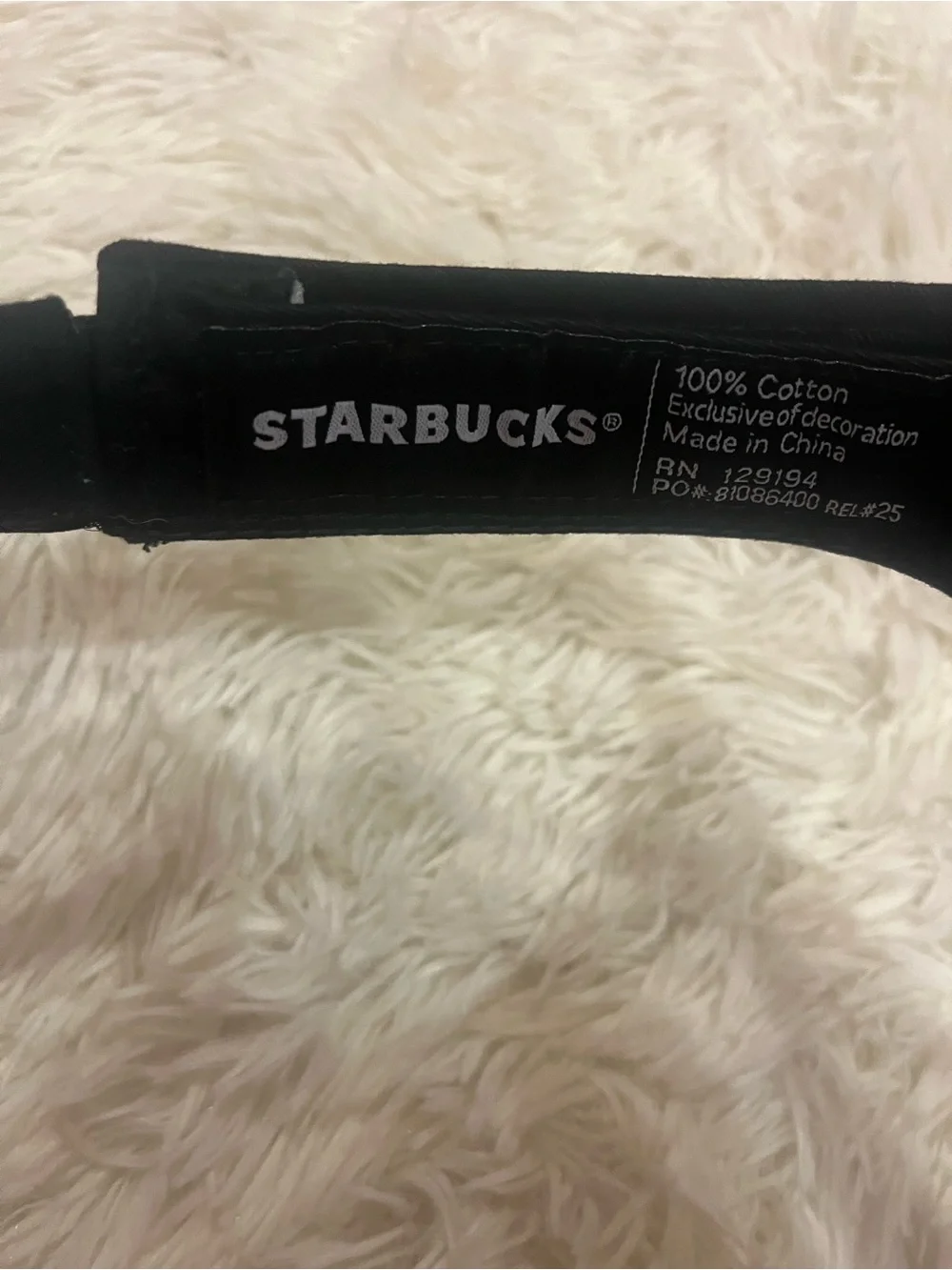 Starbucks Black Visor Adjustable Hat Barista